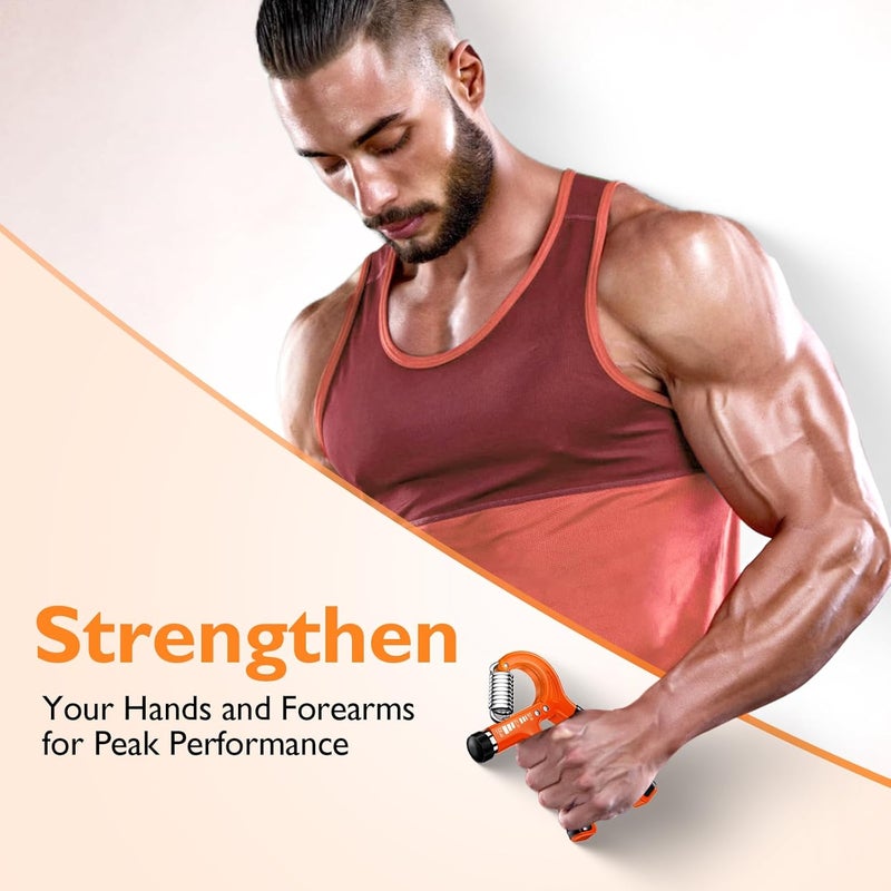 FitBeast مقوي قوة القبضة ومقوي الساعد، مقوي قبضة يد قابل للتعديل لتدريب القوة وإعادة التأهيل، مقاومة من 10-132 رطل، مثالي للرياضيين والعلاج الطبيعي (قطعة واحدة) - Image 4